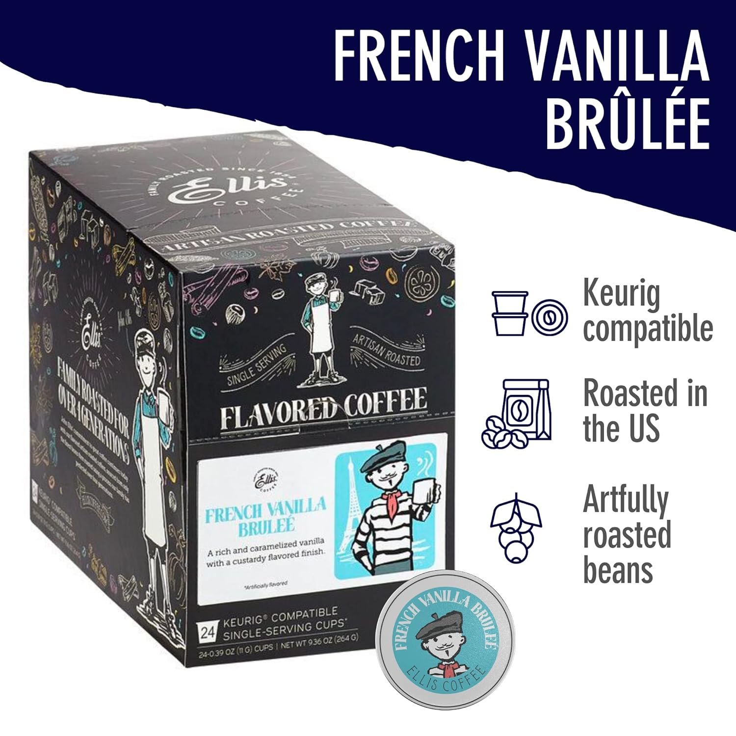 24–Count Single Serve Cups – French Vanilla