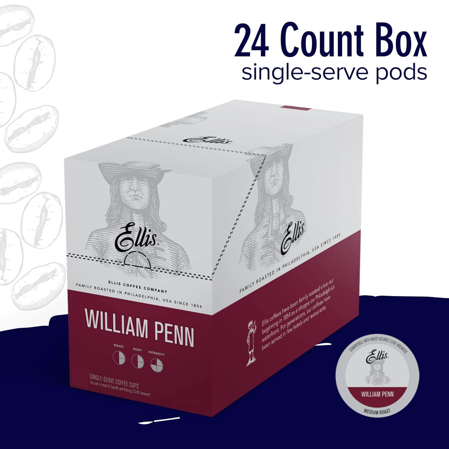 24-Count Single Serve Cups – William Penn