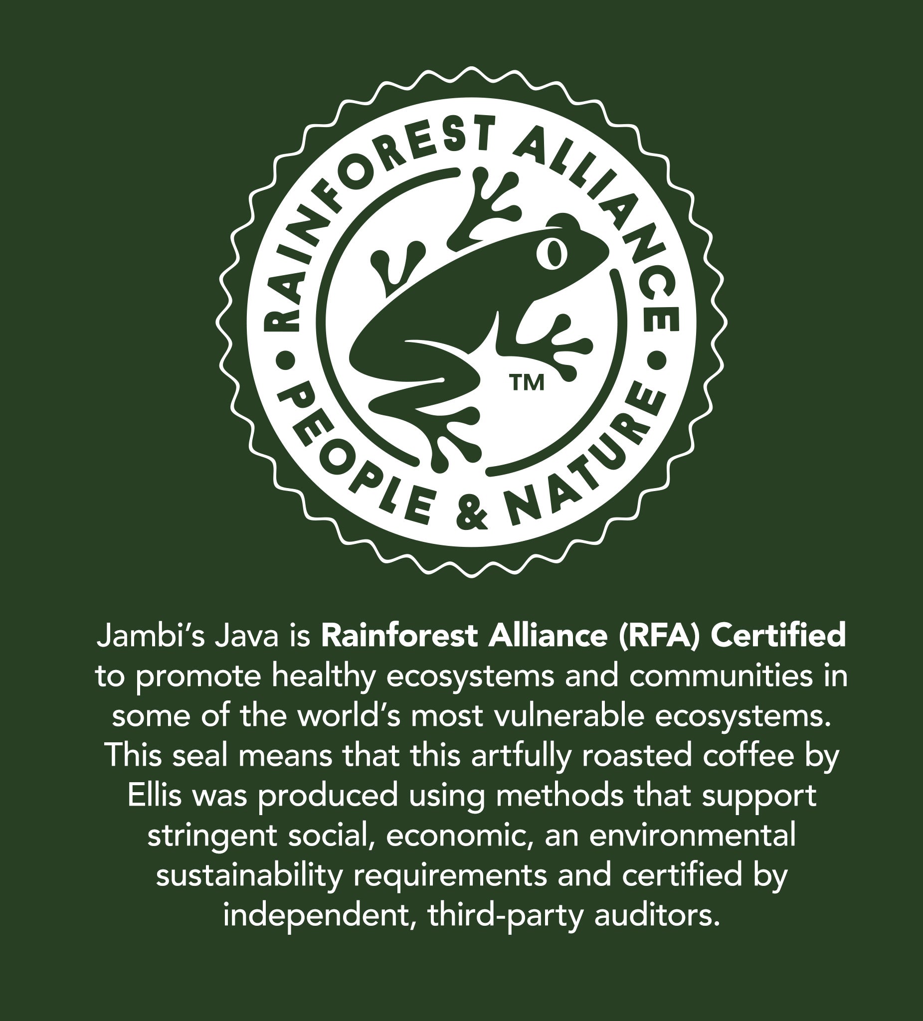 Jambi’s Java – Rainforest Alliance Certified Sumatran Coffee